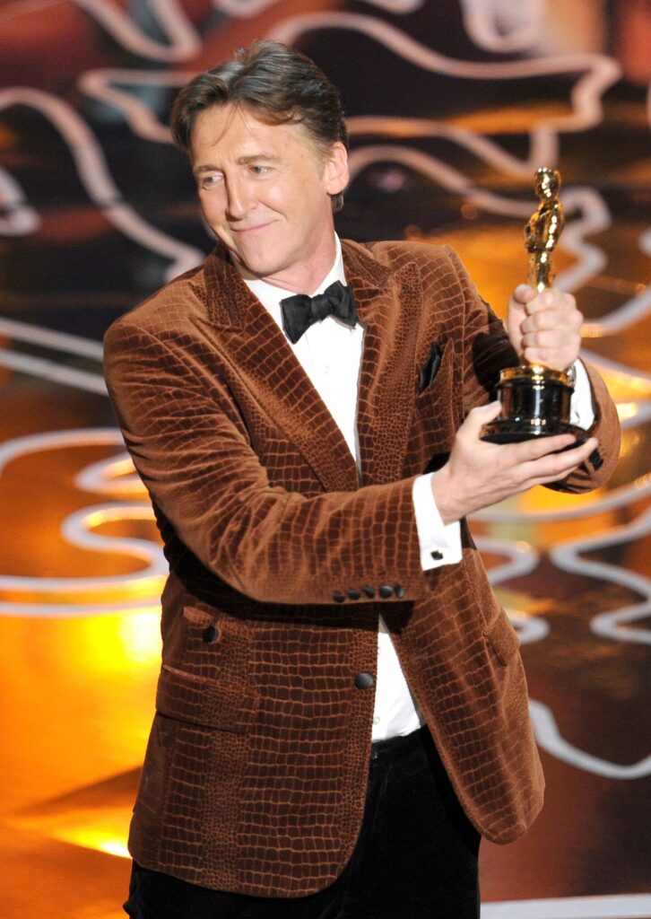 Filmmaker Nicholas Reed accepts the Best Documentary Short award for The Lady in Number 6 at the Oscars, March 2, 2014, Hollywood, California. (Photo by Kevin Winter/Getty Images)